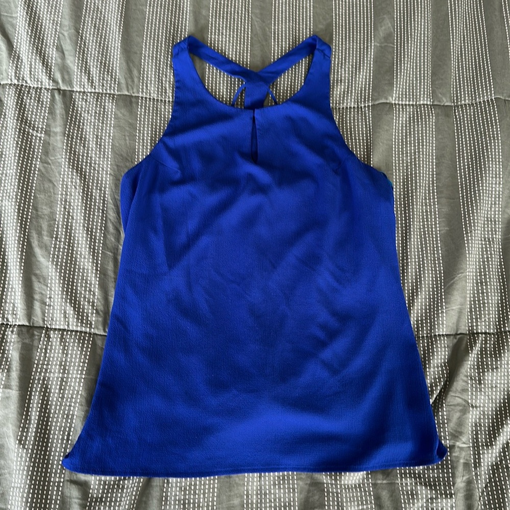 Elegant Royal Blue Women's Tank Top